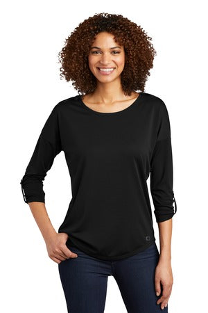 OGIO Ladies Gravitate Scoop ¾-Sleeve Shirt