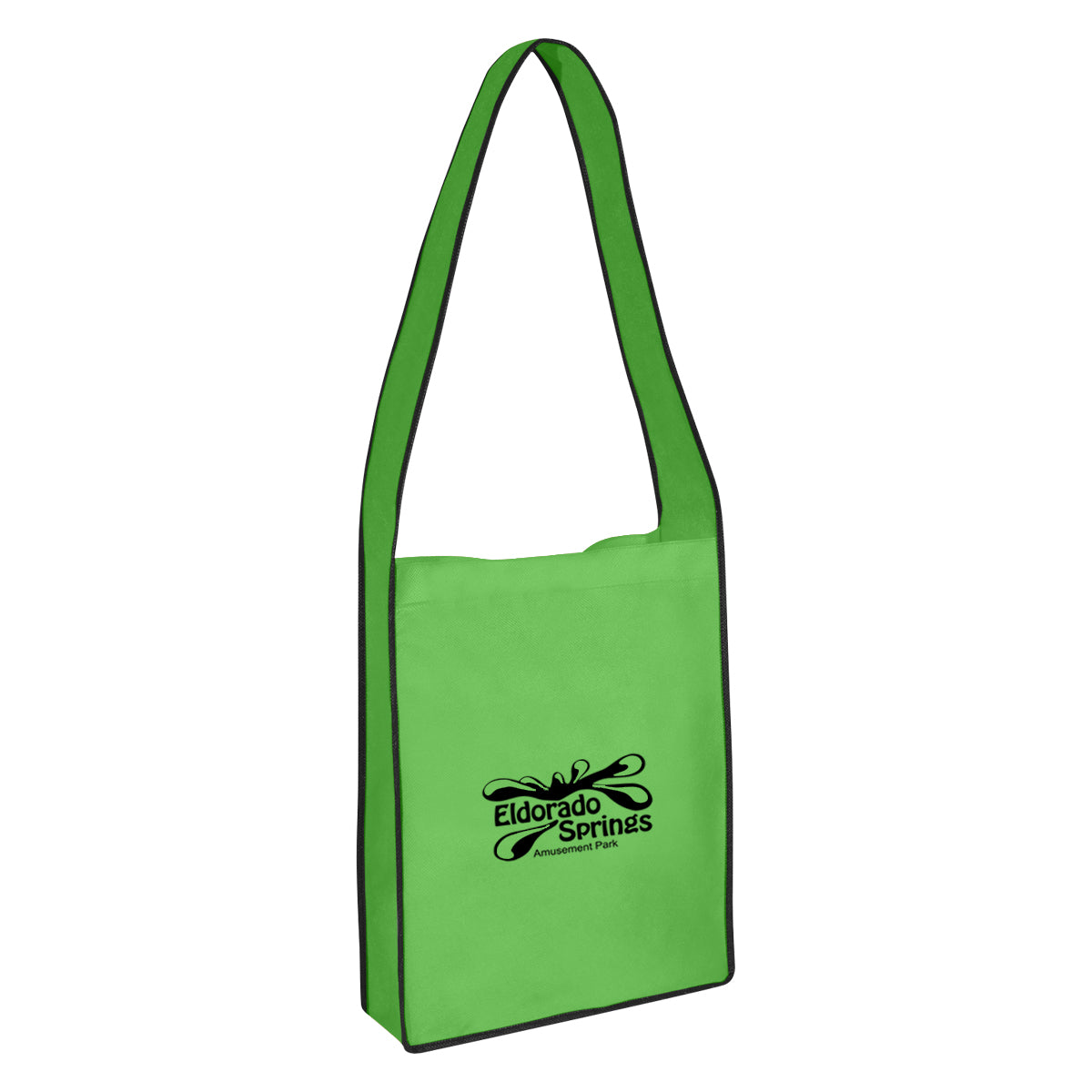 Non-woven Messenger Tote Bag With Hook And Loop Closure