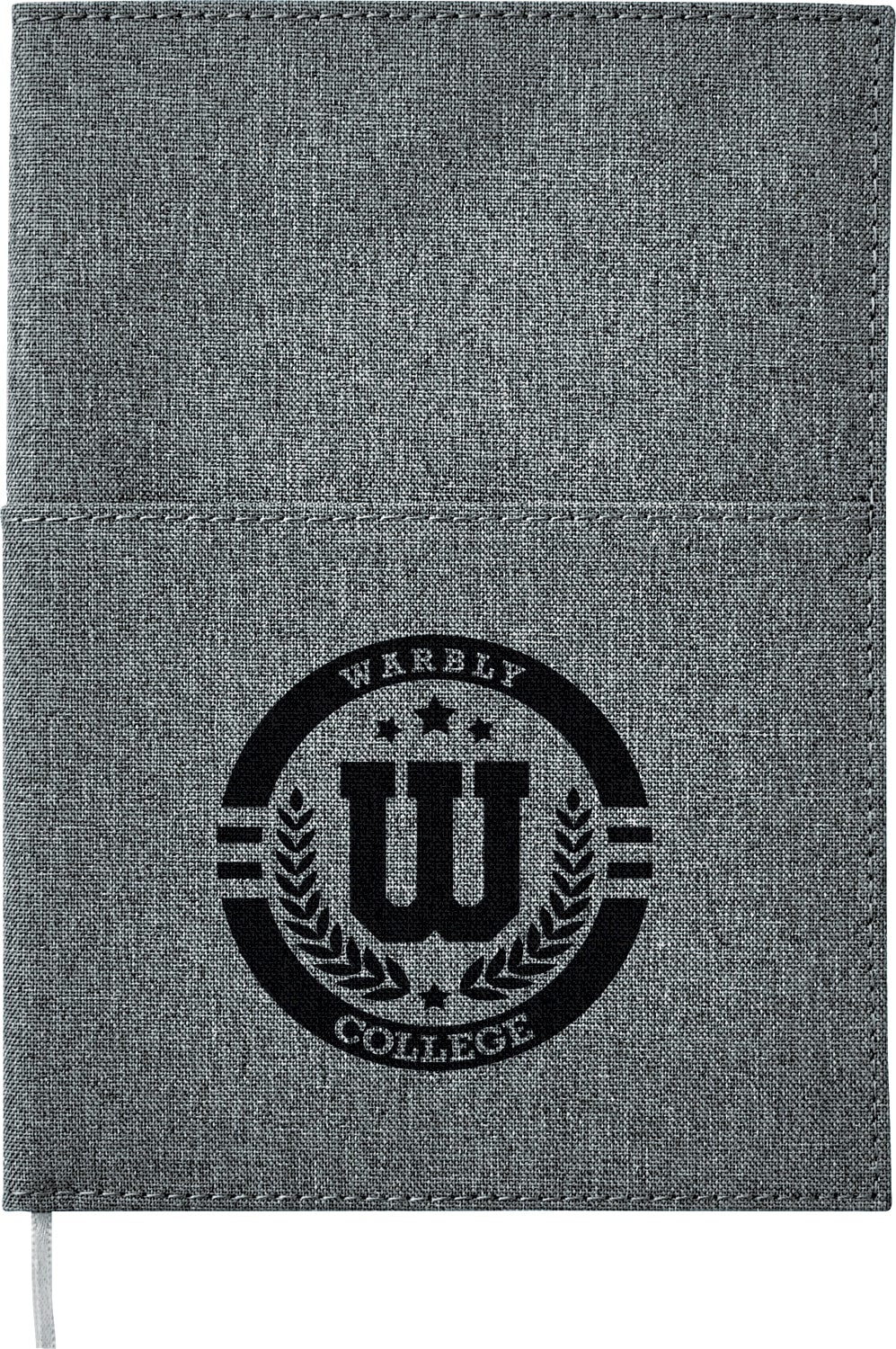 5" x 7" FSC® Mix Canvas Pocket Refillable Notebook