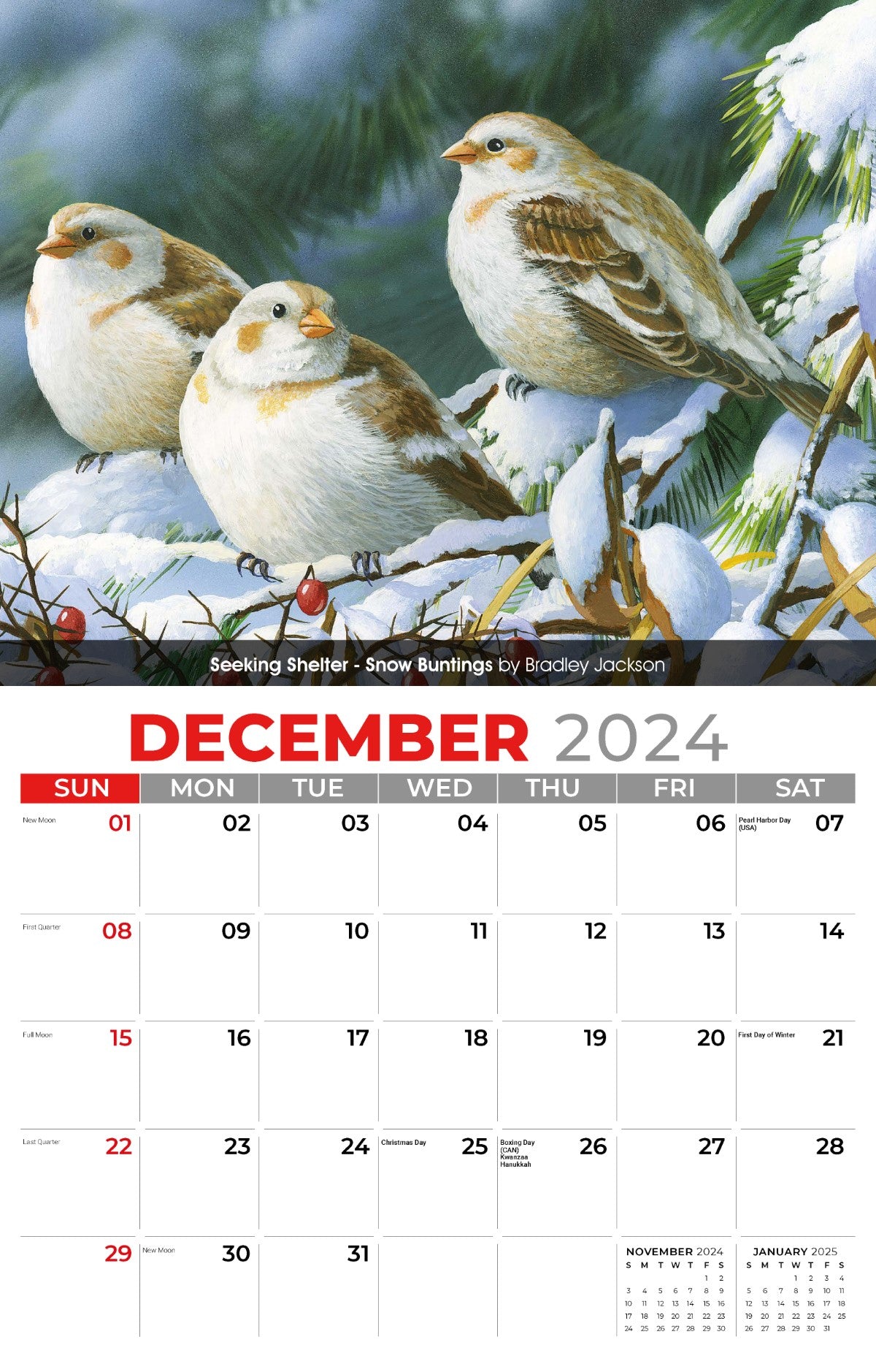 Galleria Wall Calendar 2025 Garden Birds