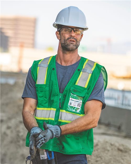 Kishigo EV Series® Enhanced Visibility Multi-Pocket Mesh Vest