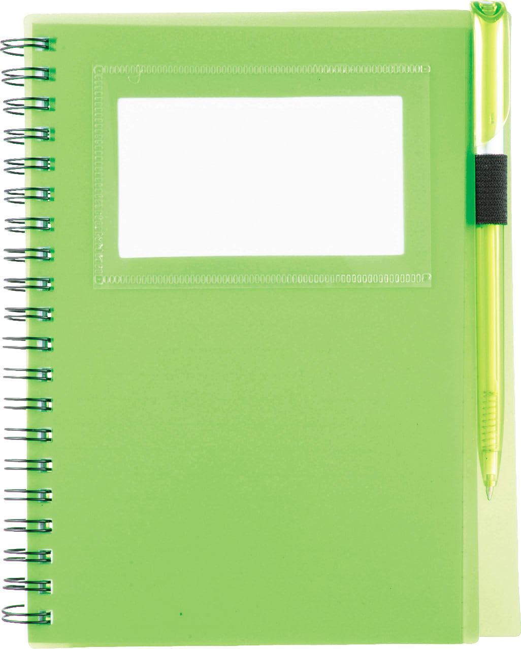 5.5" x 7" FSC Mix Star Spiral Notebook with Pen