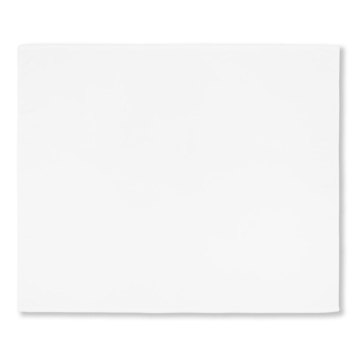 Plush and Cozy Mink Flannel Fleece White Couch sized Blanket, 50x60, Blank Only