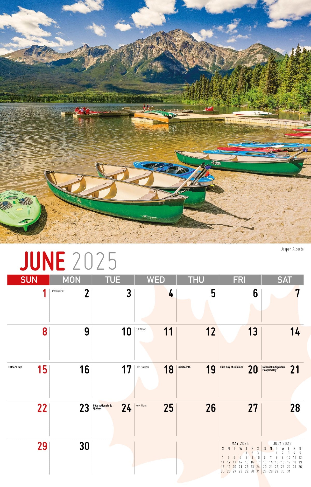 Galleria Wall Calendar 2025 Scenes of Canada (English)