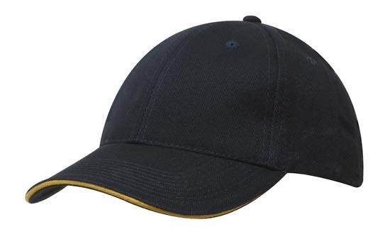 Unstructured Brushed Cotton Cap w/Sandwich Trim