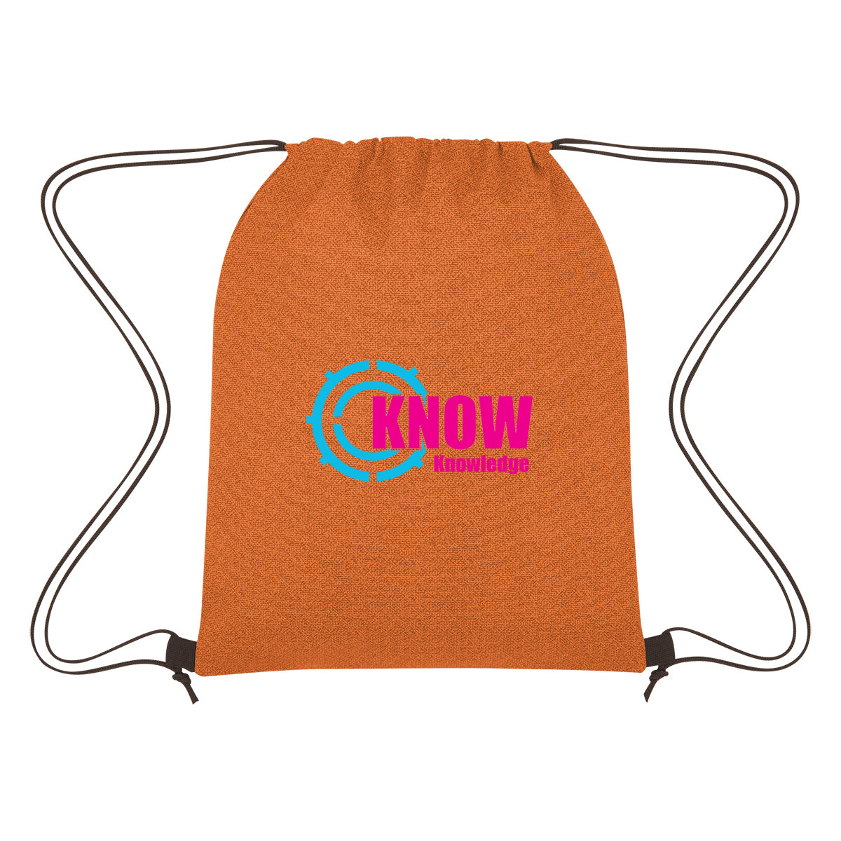 Heathered Non-woven Drawstring Backpack