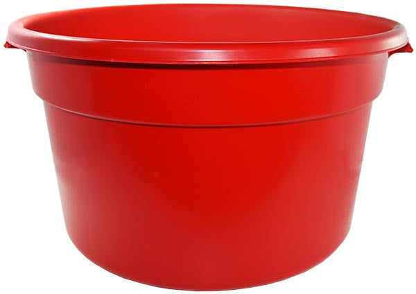 Party Bucket 11.3L matte red plastic