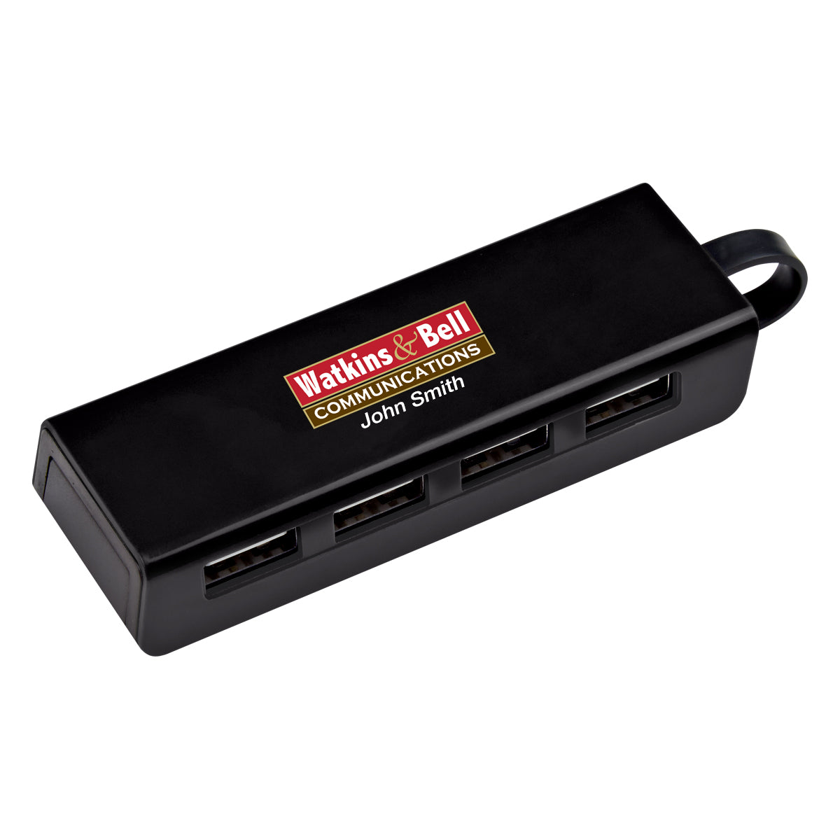 4-port Traveler Usb Hub With Phone Stand