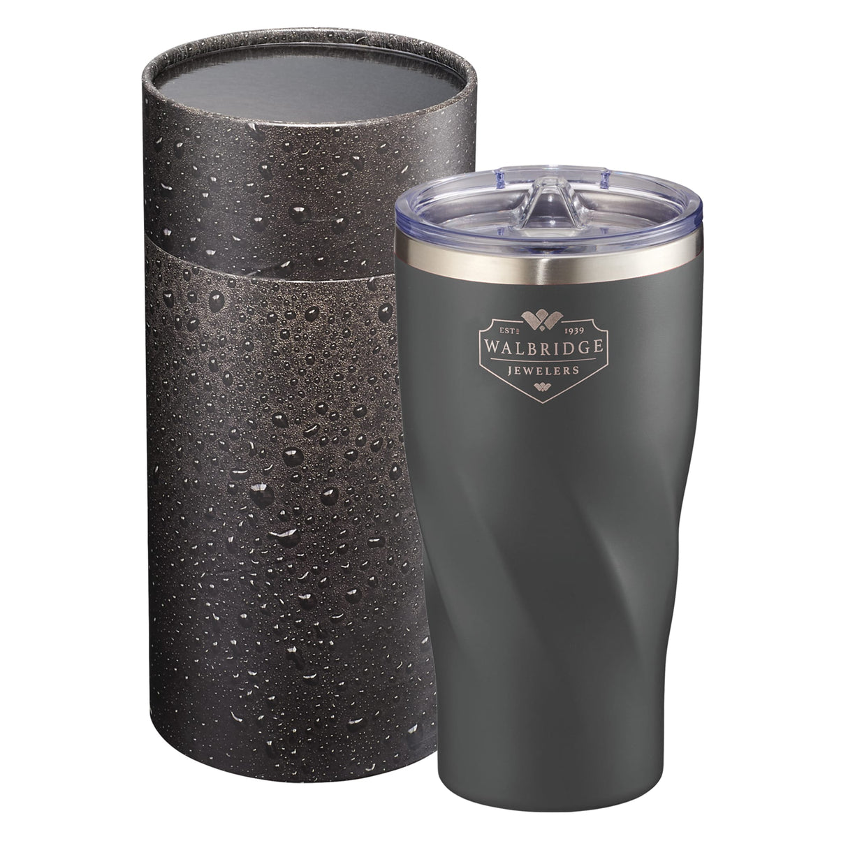 20 Oz. Hugo Copper Vac Powder Coating Tumbler w/Cylindrical Gift Box