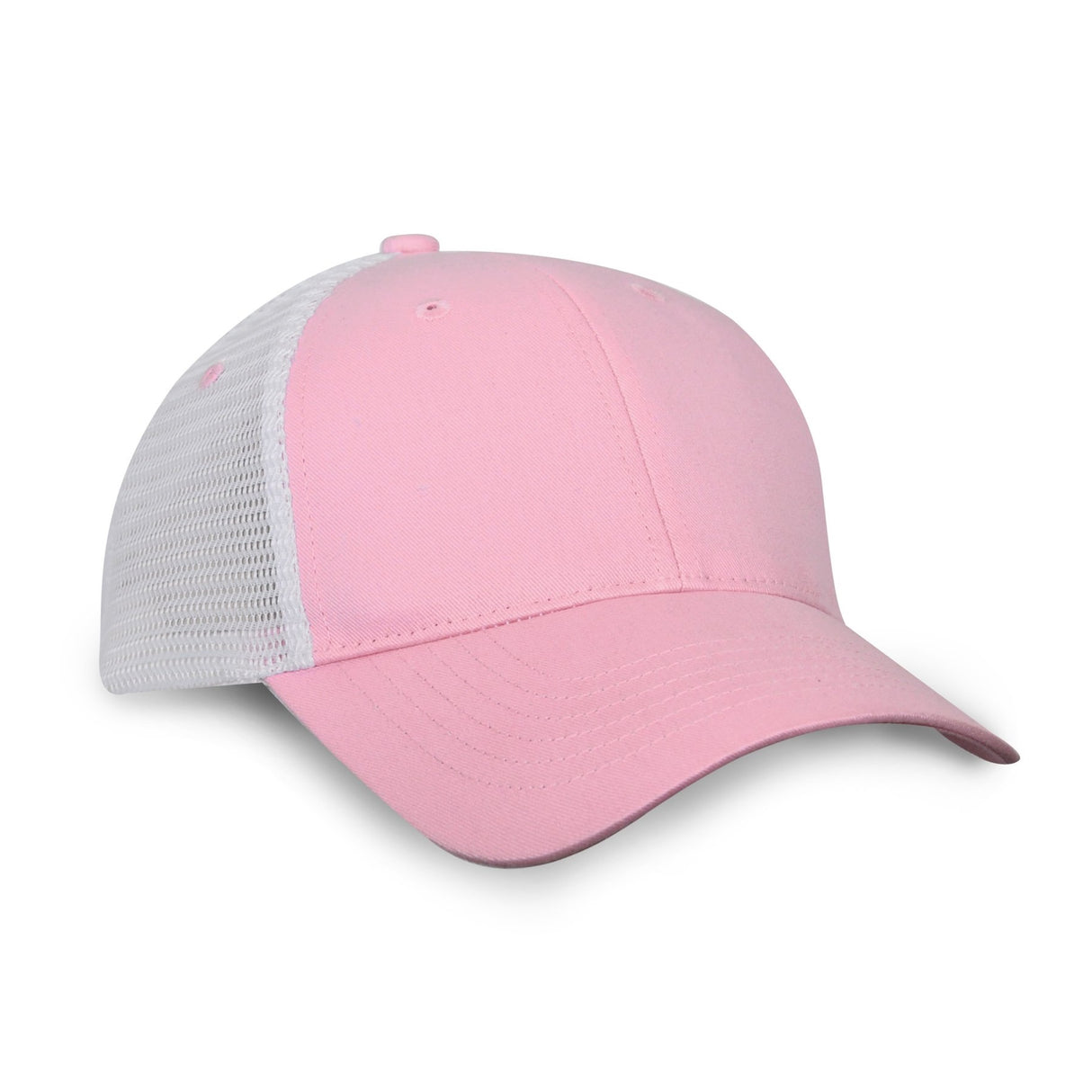 6 Panel Light Brushed Trucker Cap