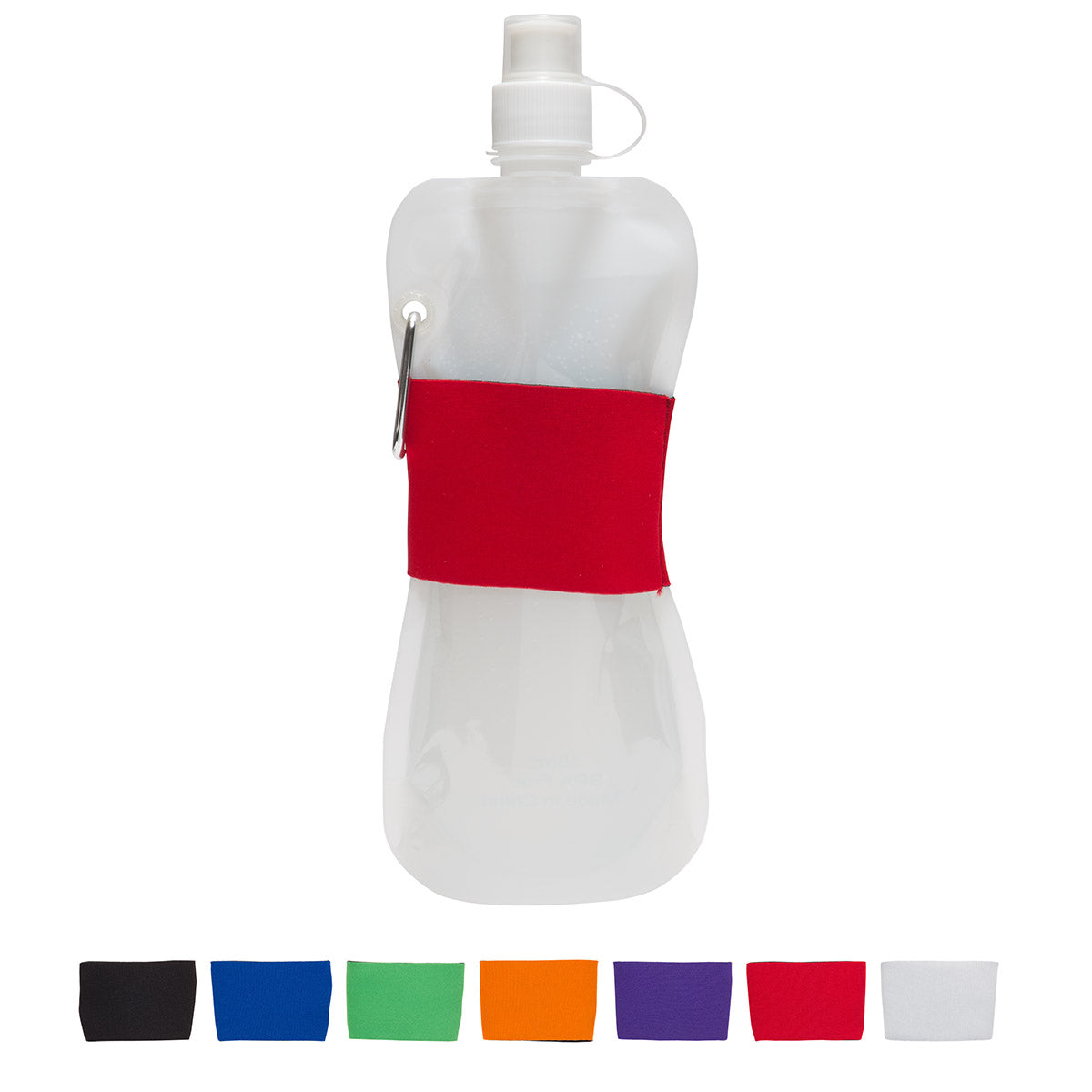 Comfort Grip Flex 16 oz Water Bottle with Neoprene Waist Sleeve