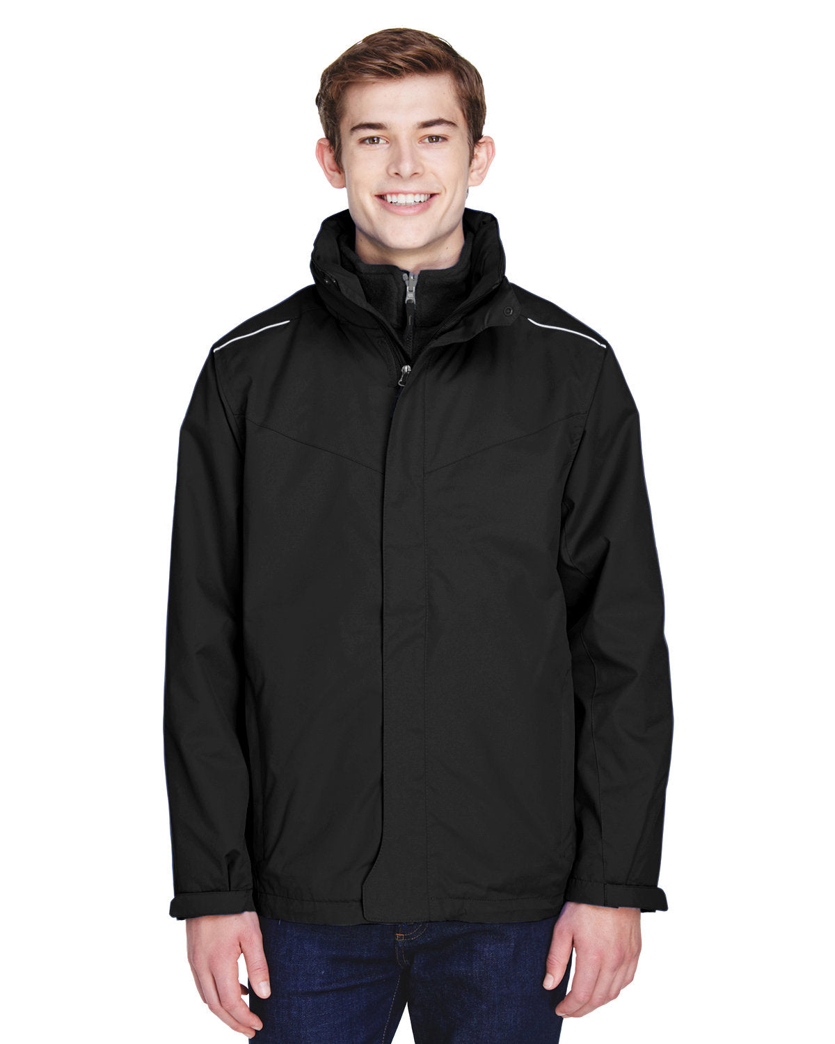 CORE 365 Men's Tall Region 3-in-1 Jacket with Fleece Liner