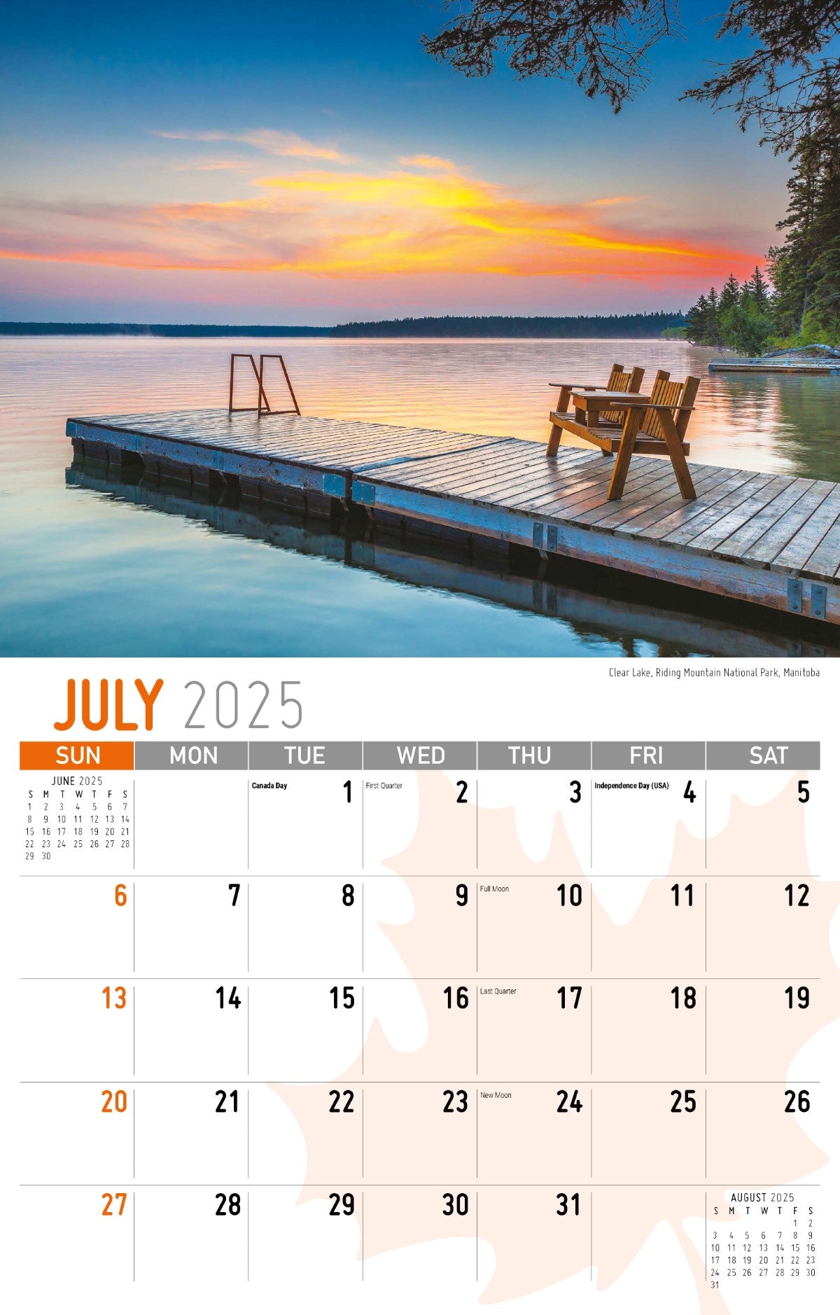 Galleria Wall Calendar 2025 Scenes of Canada (English)