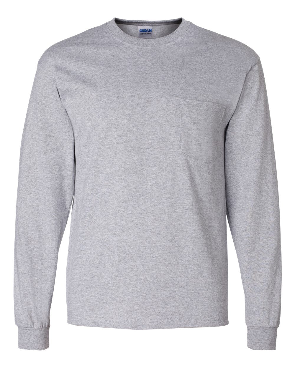 Gildan Ultra Cotton Long Sleeve Pocket T-Shirt