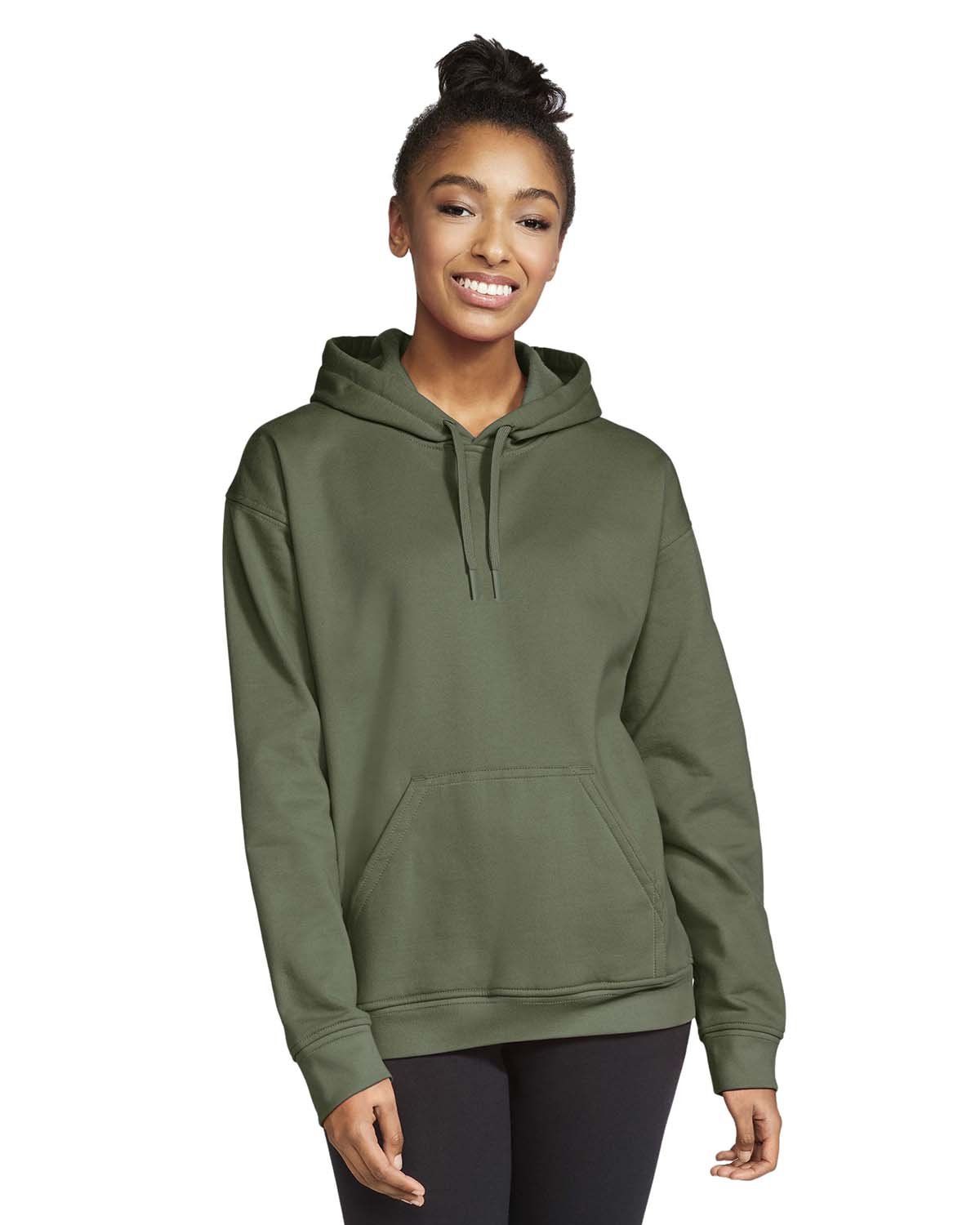 Gildan Adult Softstyle® Fleece Pullover Hooded Sweatshirt
