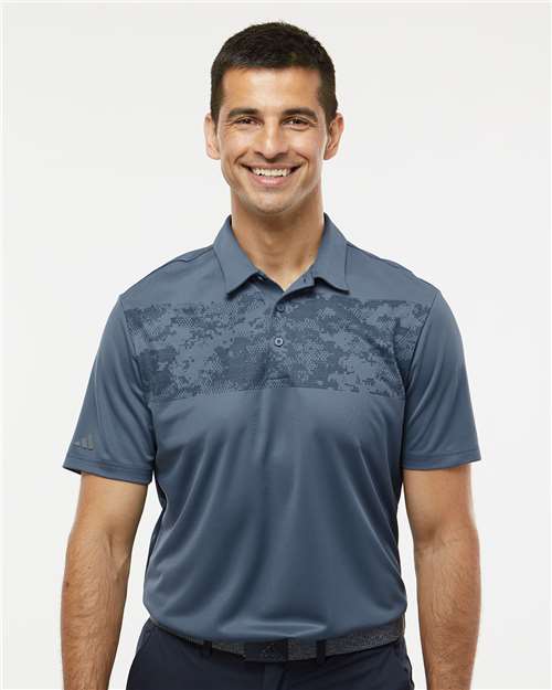 Adidas® Camo Chest Print Polo