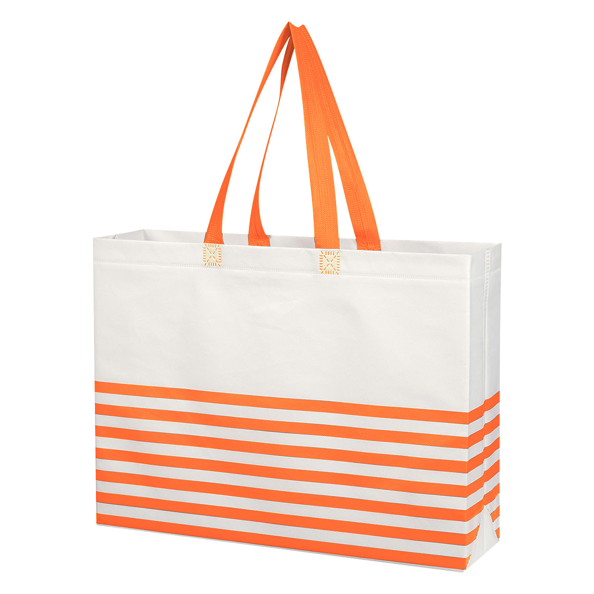 Non-woven Horizontal Stripe Tote Bag