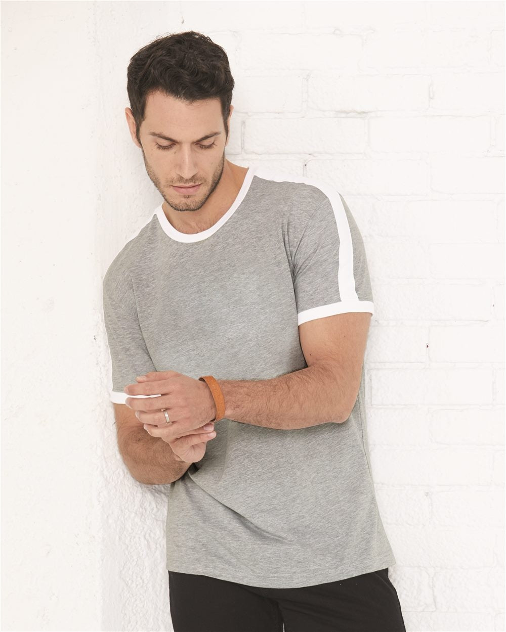 L.A.T Retro Ringer Fine Jersey Tee