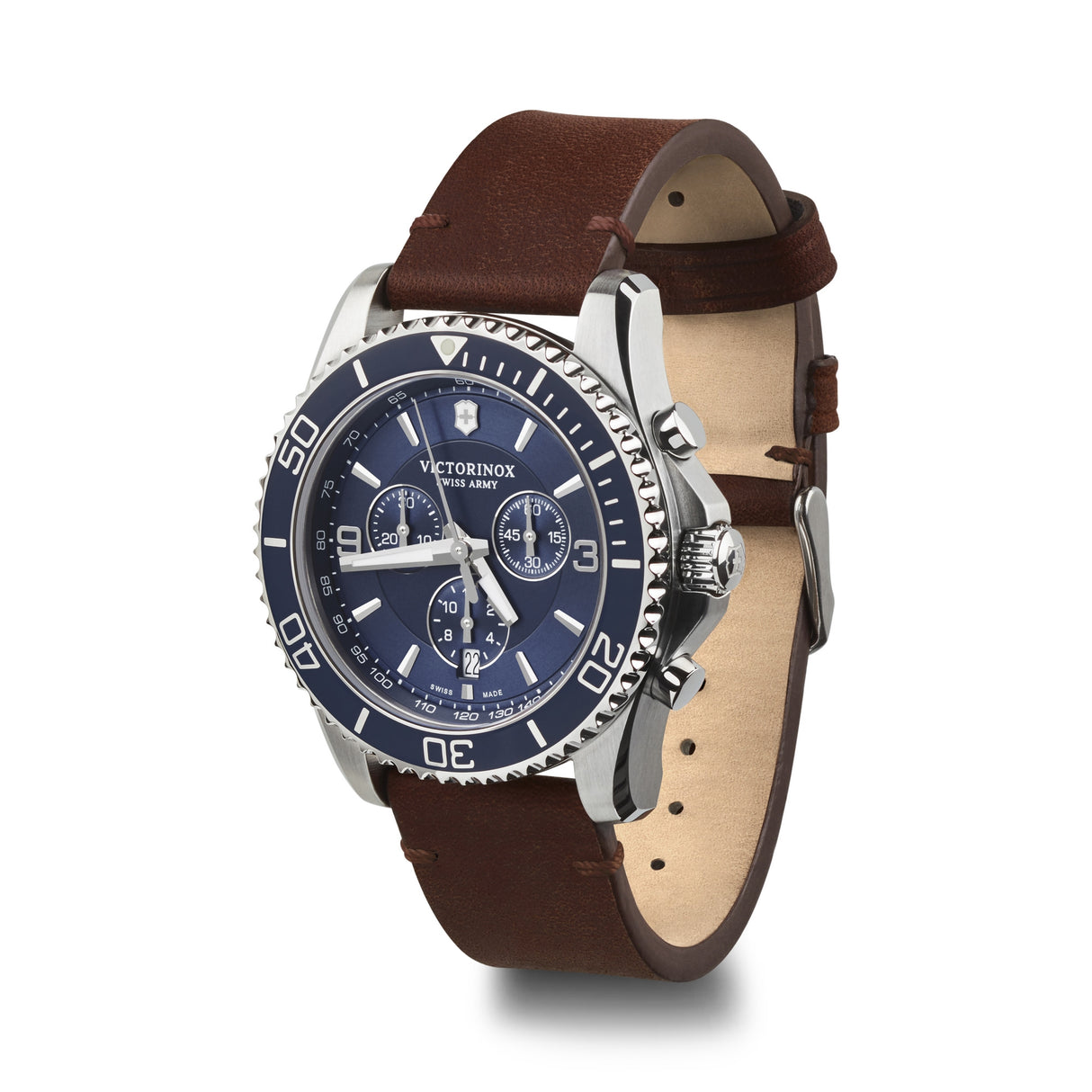 Chrono Large Blue Dial Watch