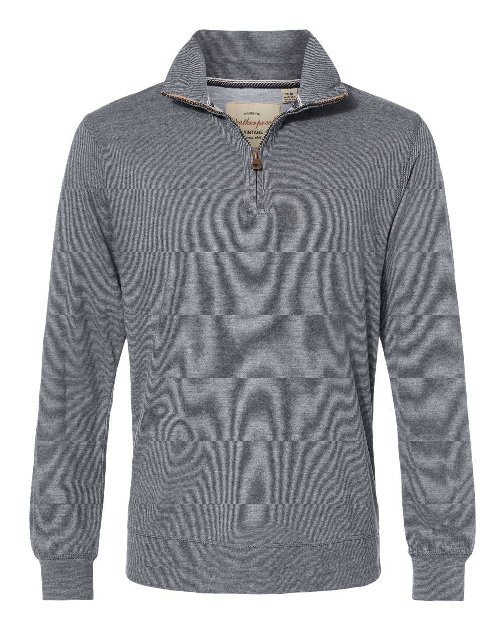 Weatherproof Vintage Microstripe Quarter-Zip Pullover