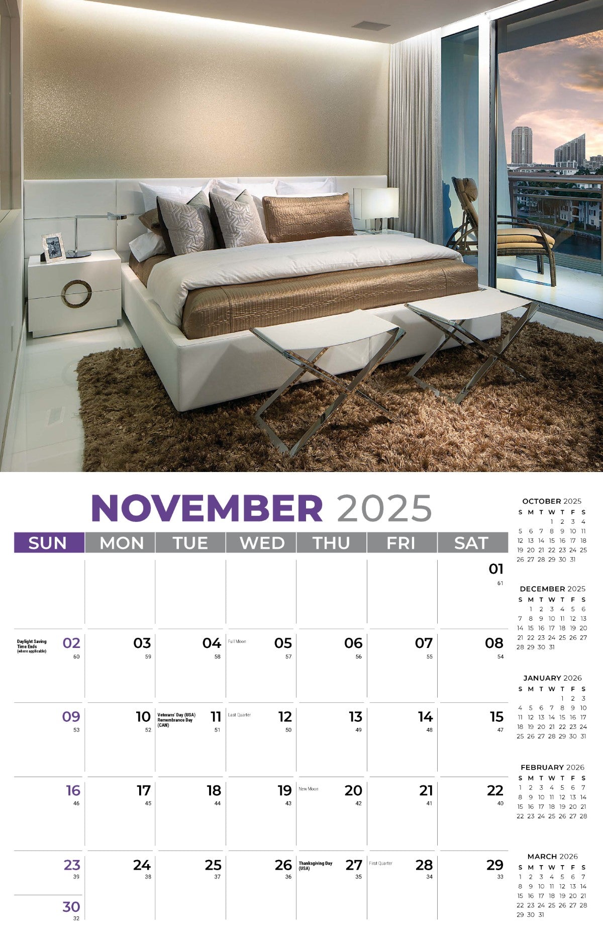 Galleria Wall Calendar 2025 Decor & Design