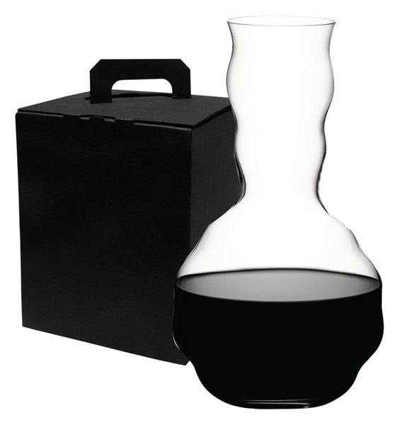 ~ Swirl Decanter Riedel crystal 49-7/8 oz lead free in Noir Gift box
