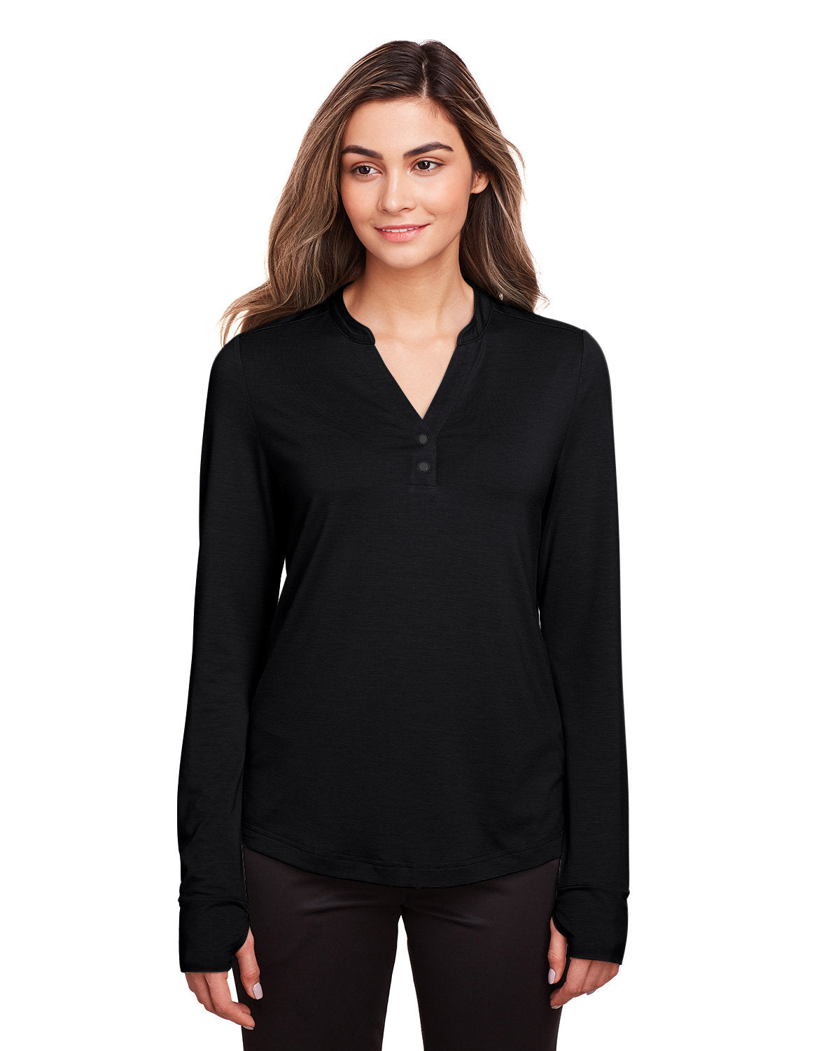 NORTH END Ladies' JAQ Snap-Up Stretch Performance Pullover