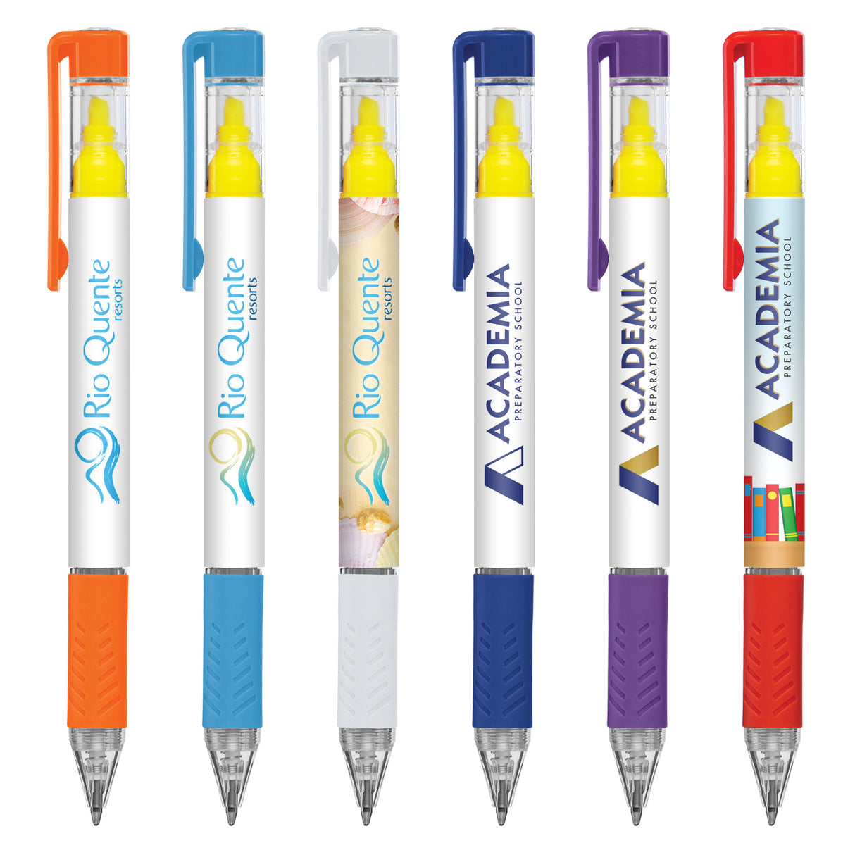 000691 Duplex Brights Highlighter and Pen (Digital Full Color Wrap)