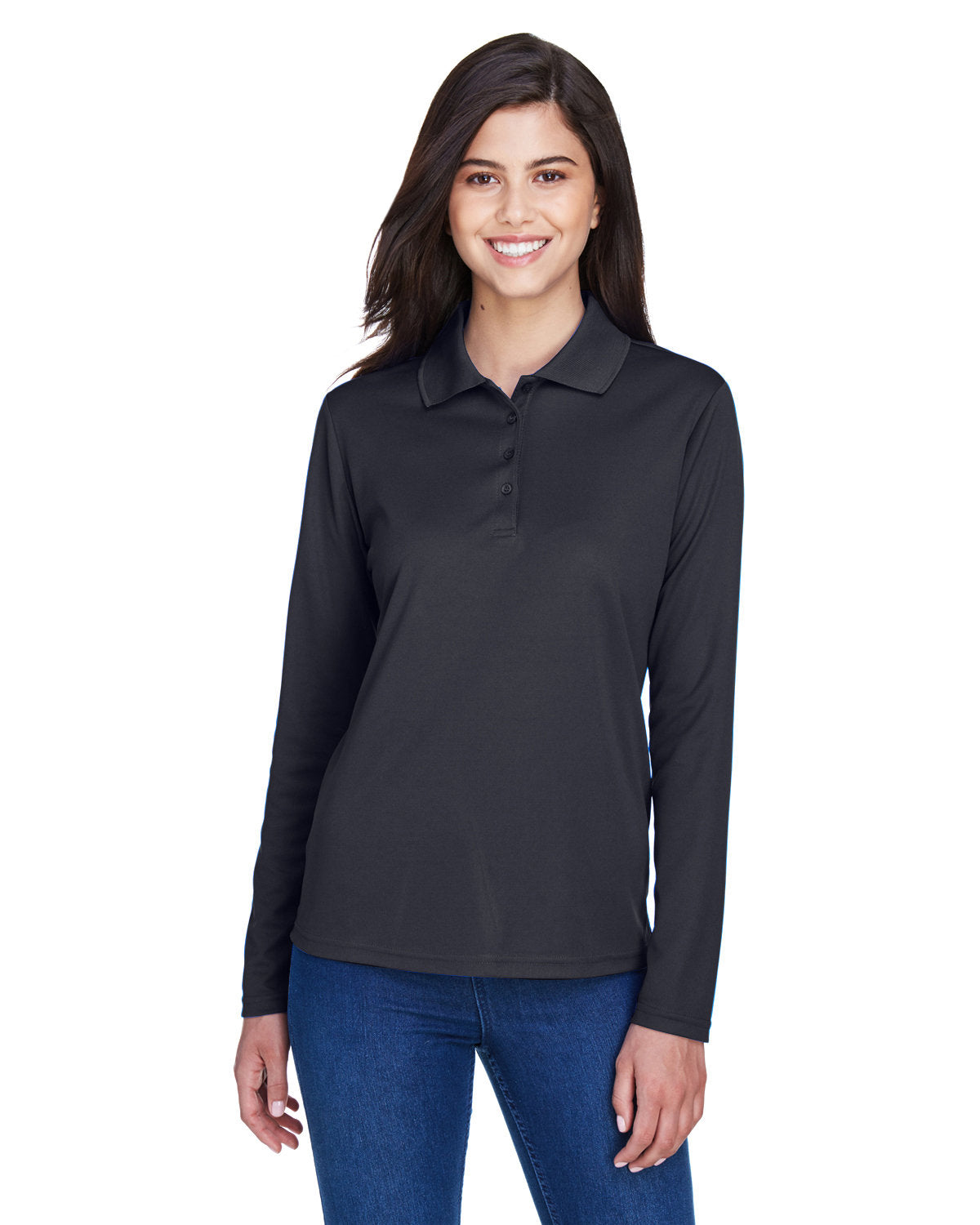 000156 CORE 365 Ladies' Pinnacle Performance Long-Sleeve Piqué Polo
