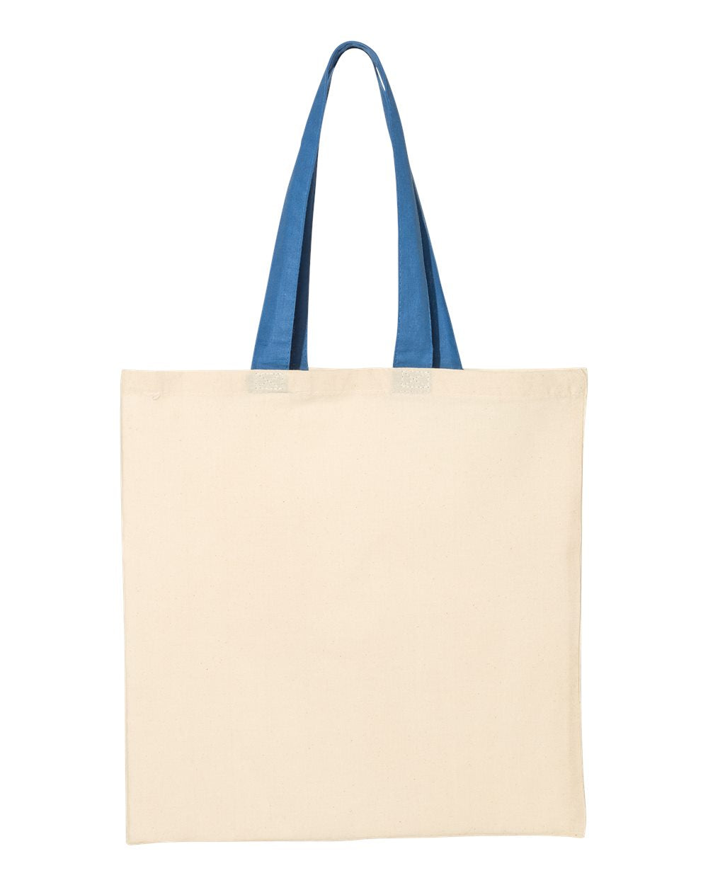Q-Tees™ Economical Tote w/Contrast-Color Handles