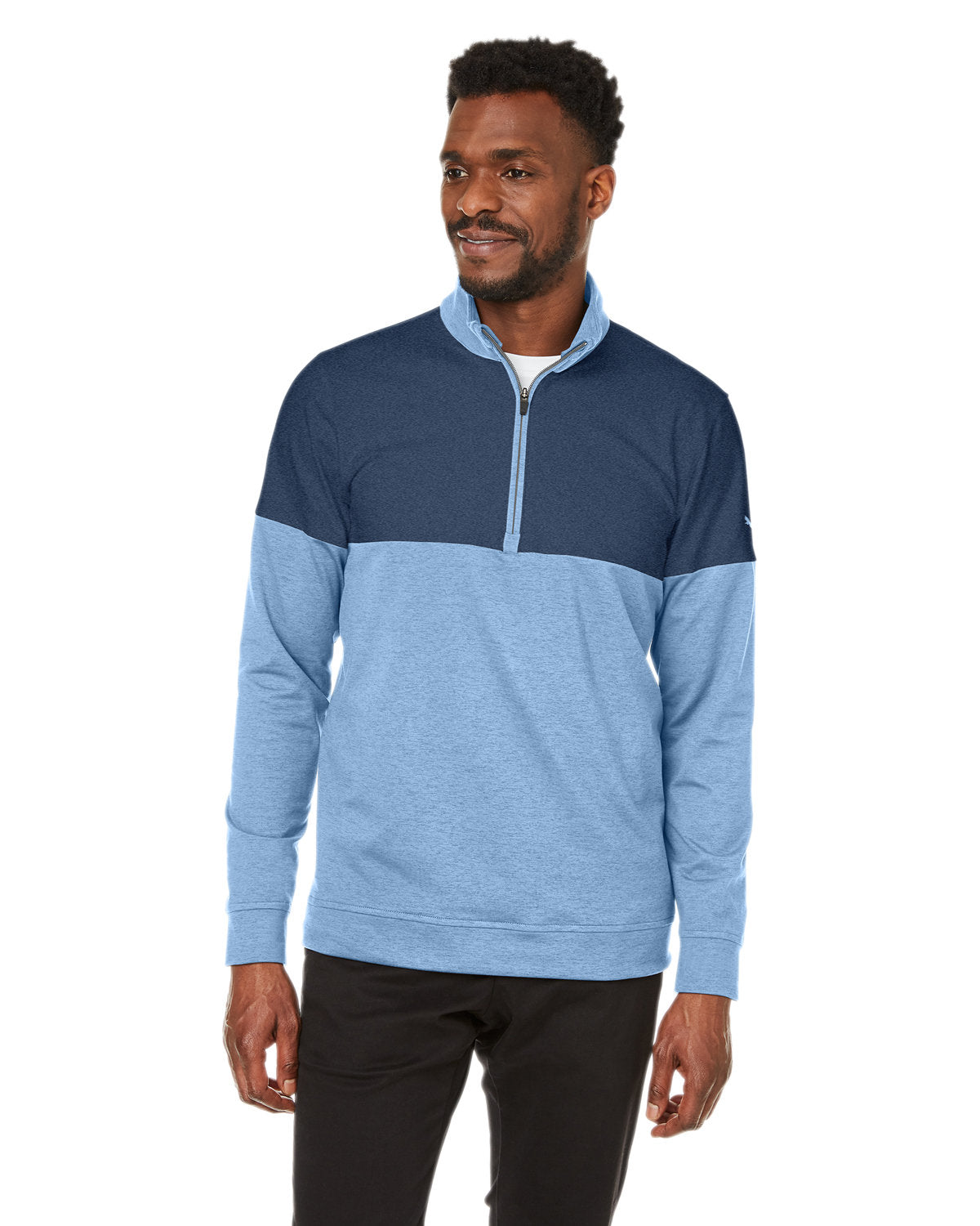000124 PUMA GOLF Men's Cloudspun Warm Up Quarter-Zip