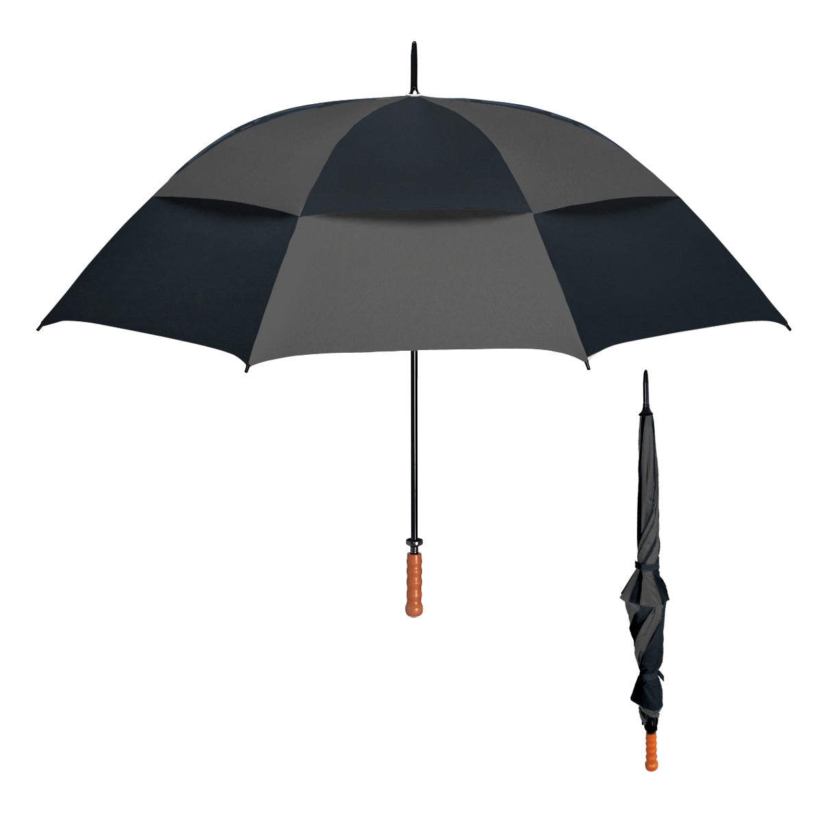 68" Arc Windproof Vented Umbrella