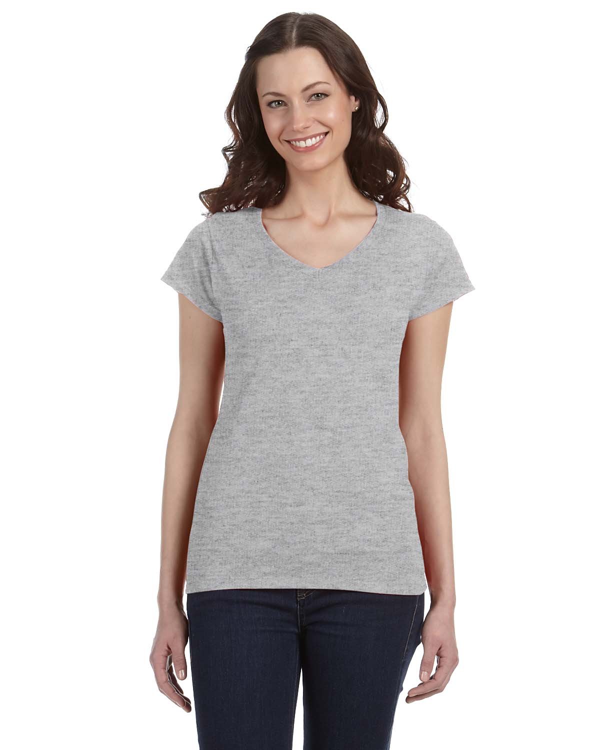 Gildan Ladies' SoftStyle® Fitted V-Neck T-Shirt