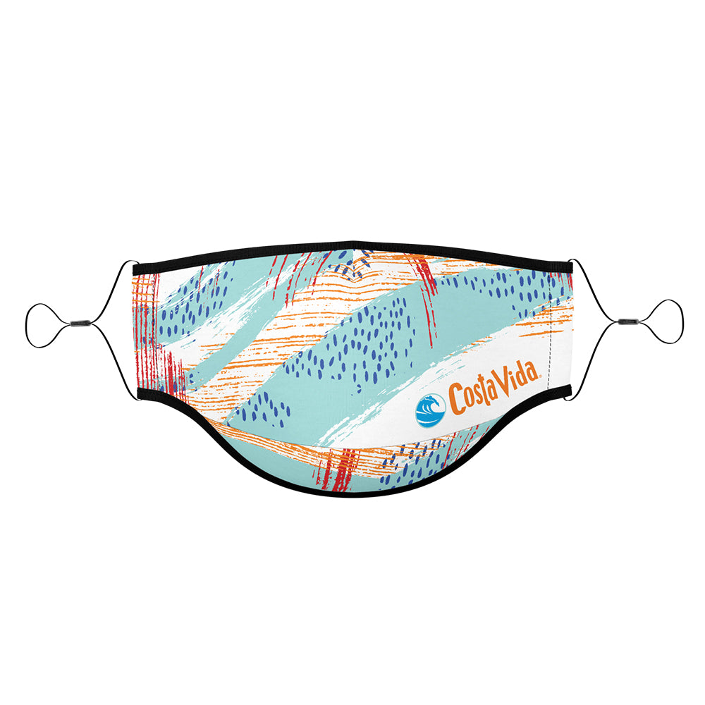 TITAN Import 3-Ply Dye-Sublimated Face Mask w/ Adjustable Elastic Face Mask Straps