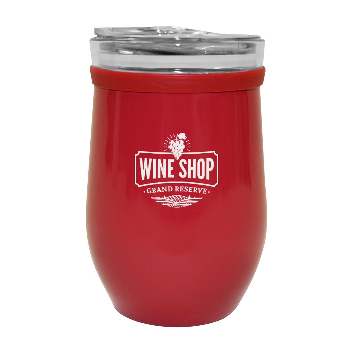 8 Oz. Glass And Stainless Steel Wine Tumbler