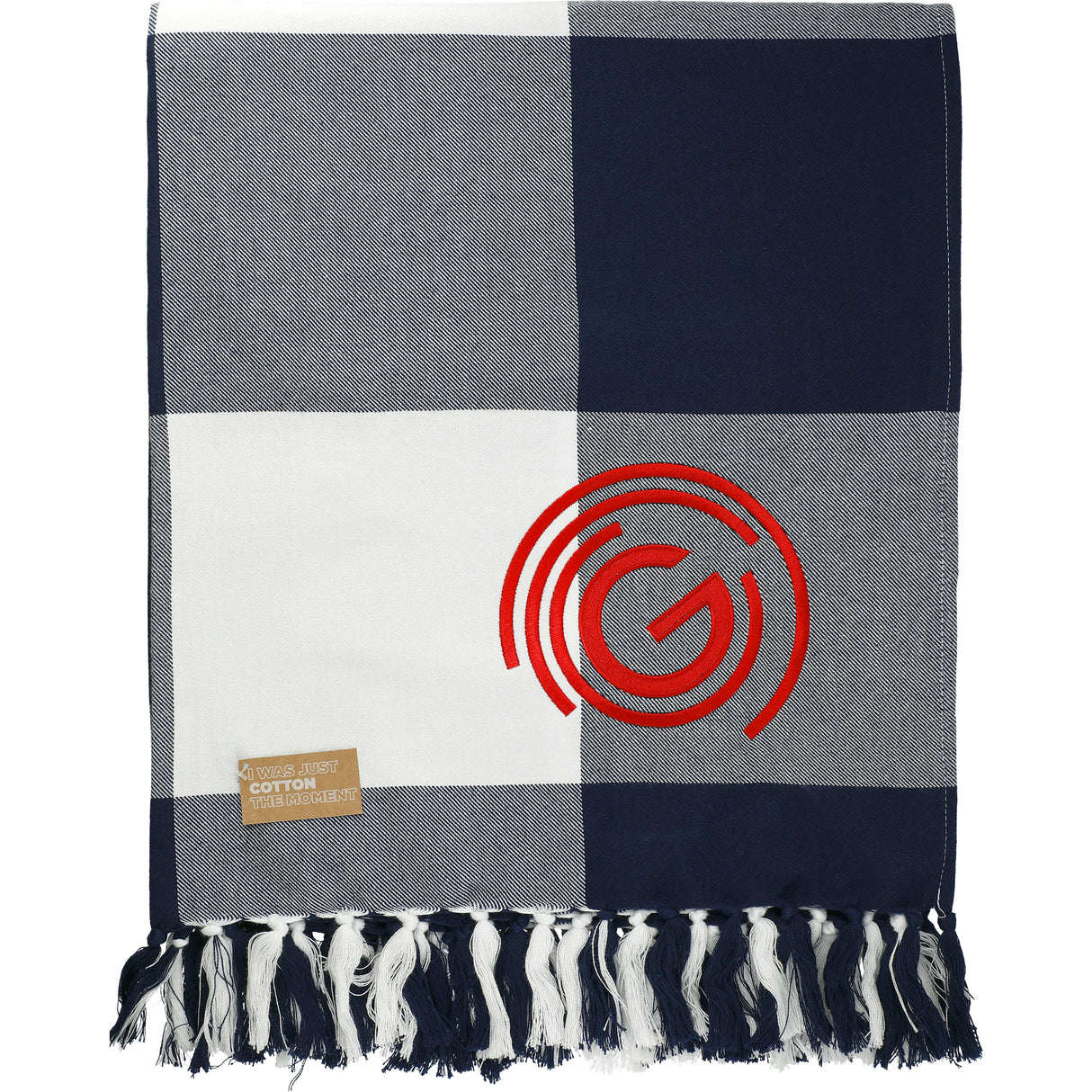Field & Co. 100% Organic Cotton Check Throw Blanket