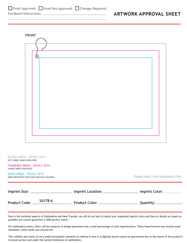 Colored Microfiber Dri-Lite Terry Golf Towel, Finished size 12x18, Nofold Grommet & Hook, Sublimated
