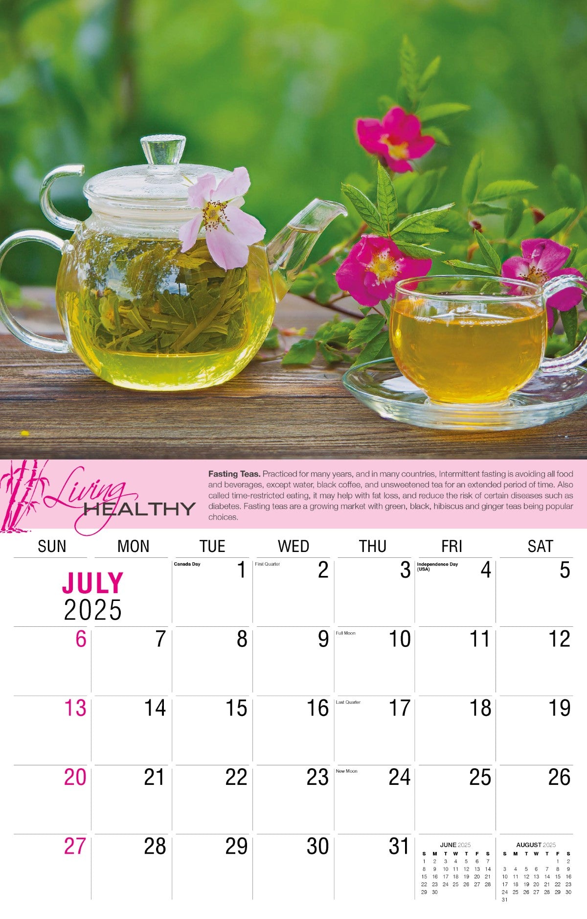 Galleria Wall Calendar 2025 Living Healthy