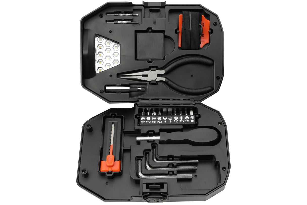 Built2Work Flashlight 22 Piece Tool Set
