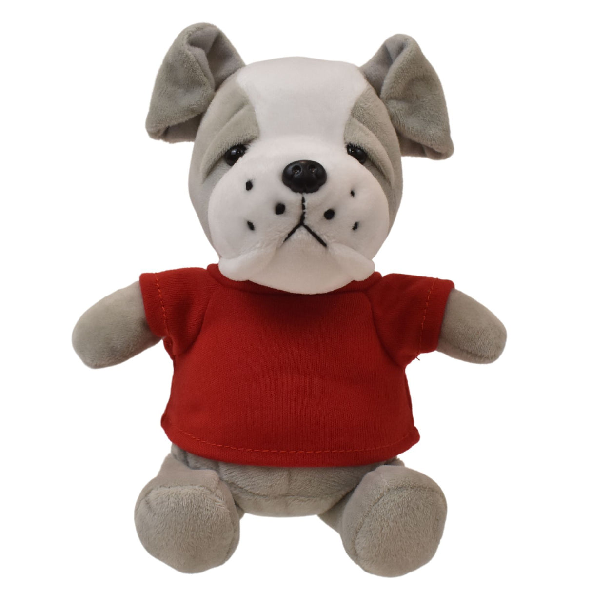 6" Mini Me Gray Brooklyn Bulldog w/T-Shirt