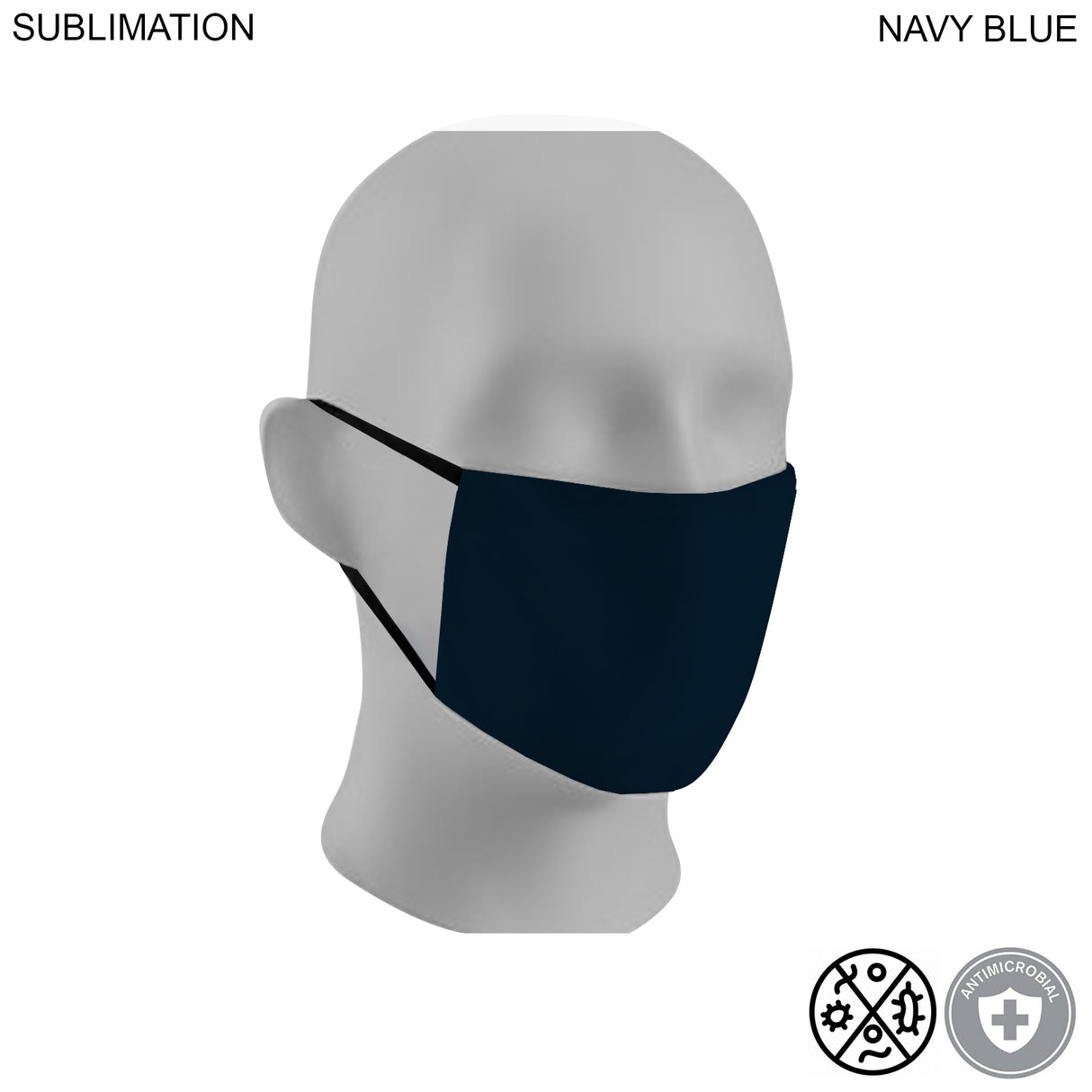 Team Facemask, Sublimated 2ply Antimicrobial Cloth Face mask available in EVERY Sports Teams colors