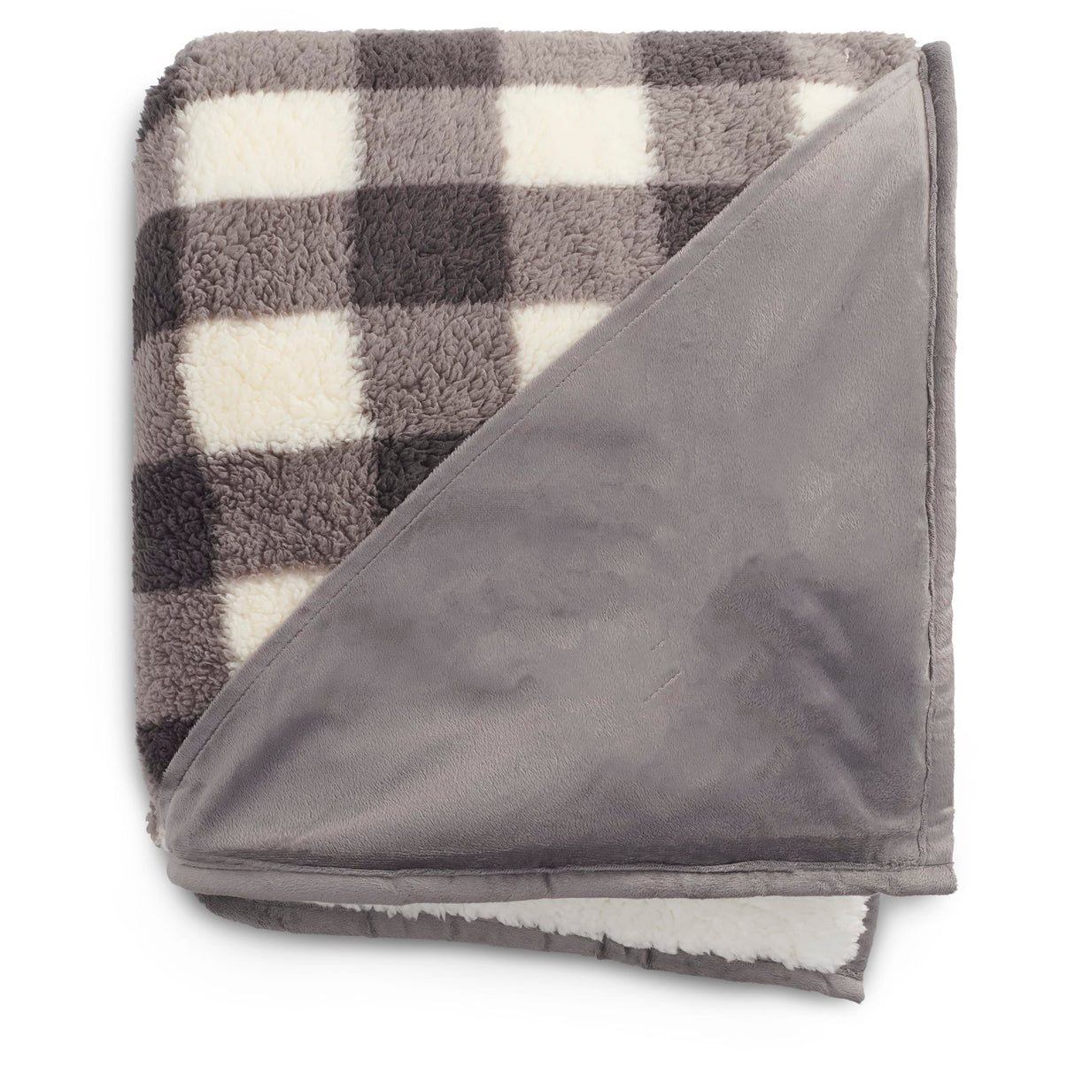 Field & Co.® Double Sided Plaid Sherpa Blanket