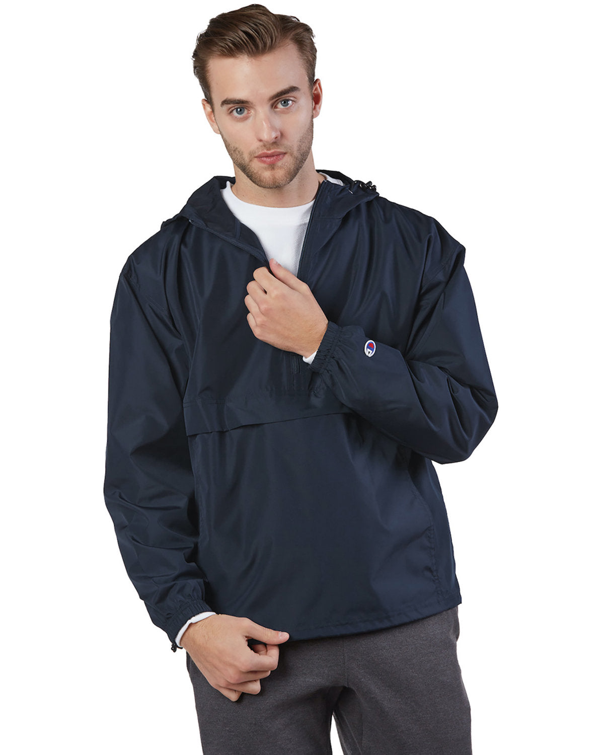 Champion Adult Packable Anorak 1/4 Zip Jacket
