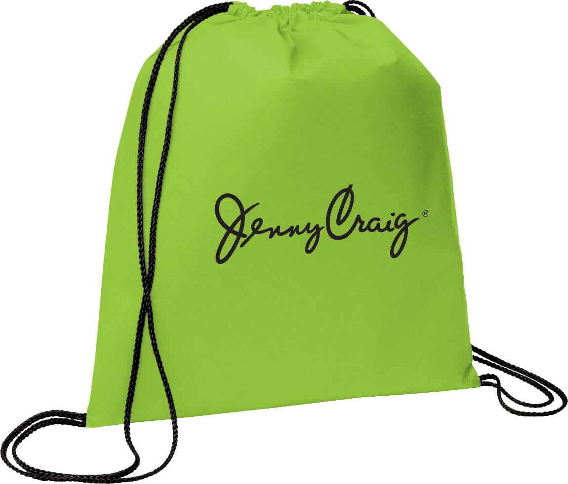 Evergreen Non-Woven Drawstring Bag