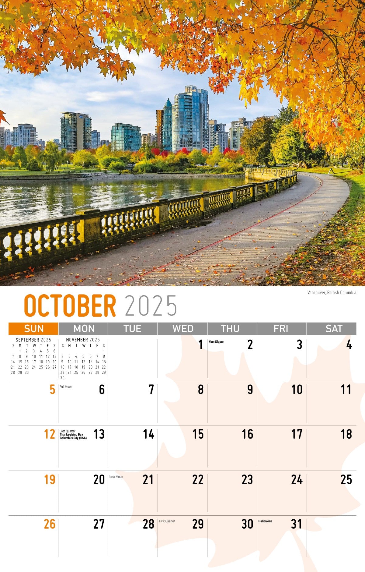 Galleria Wall Calendar 2025 Scenes of Canada (English)