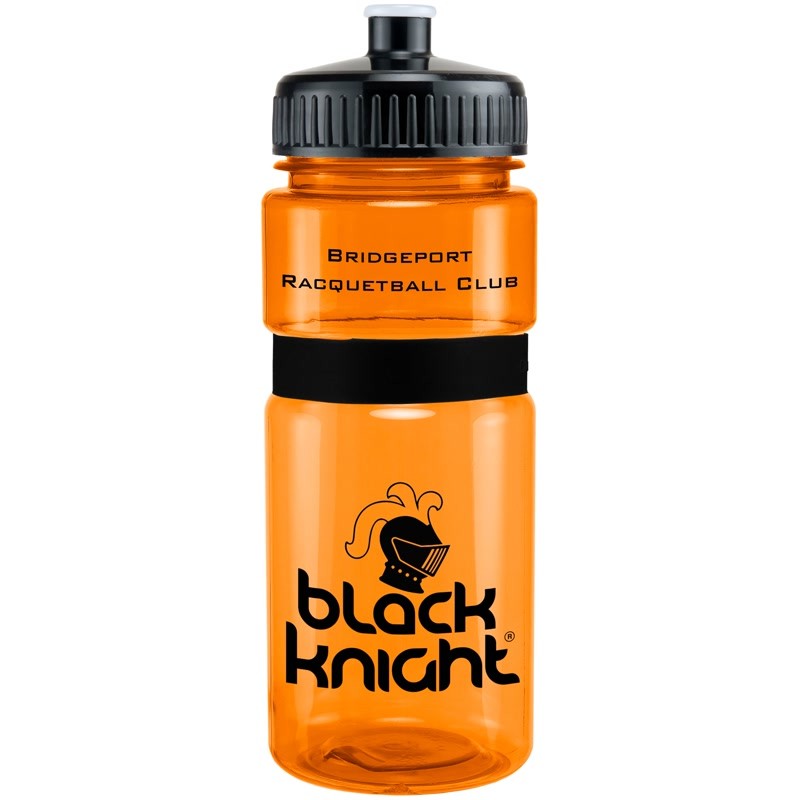 20 Oz. Sportster Bottle with Silicone Gripper Band & Flip Top Lid