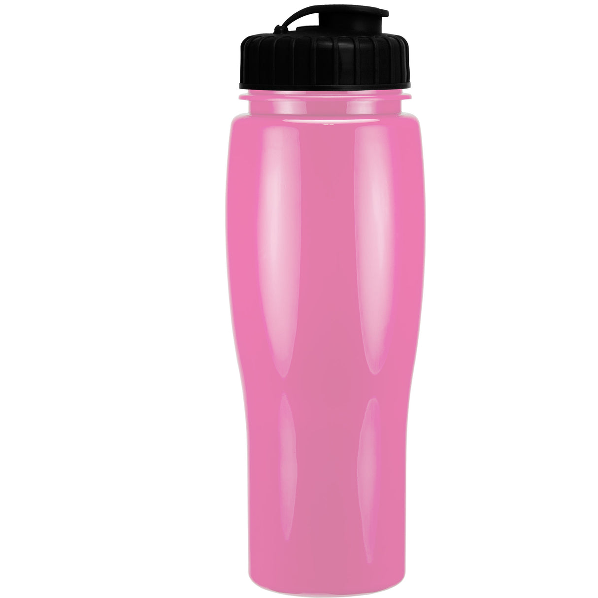 24 Oz. Contour Bottle w/ Flip Top Lid - Solid Colors