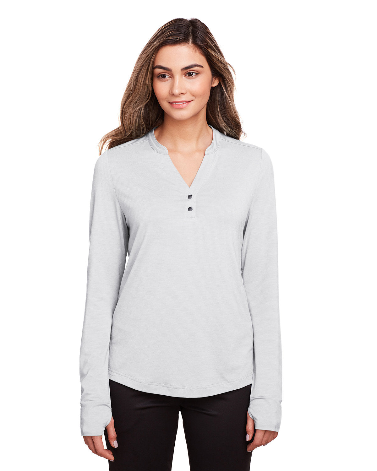 NORTH END Ladies' JAQ Snap-Up Stretch Performance Pullover
