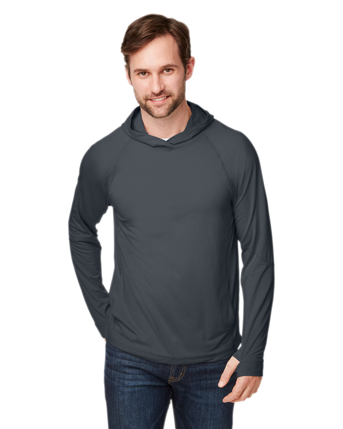 NORTH END Unisex JAQ Stretch Performance Hooded T-Shirt