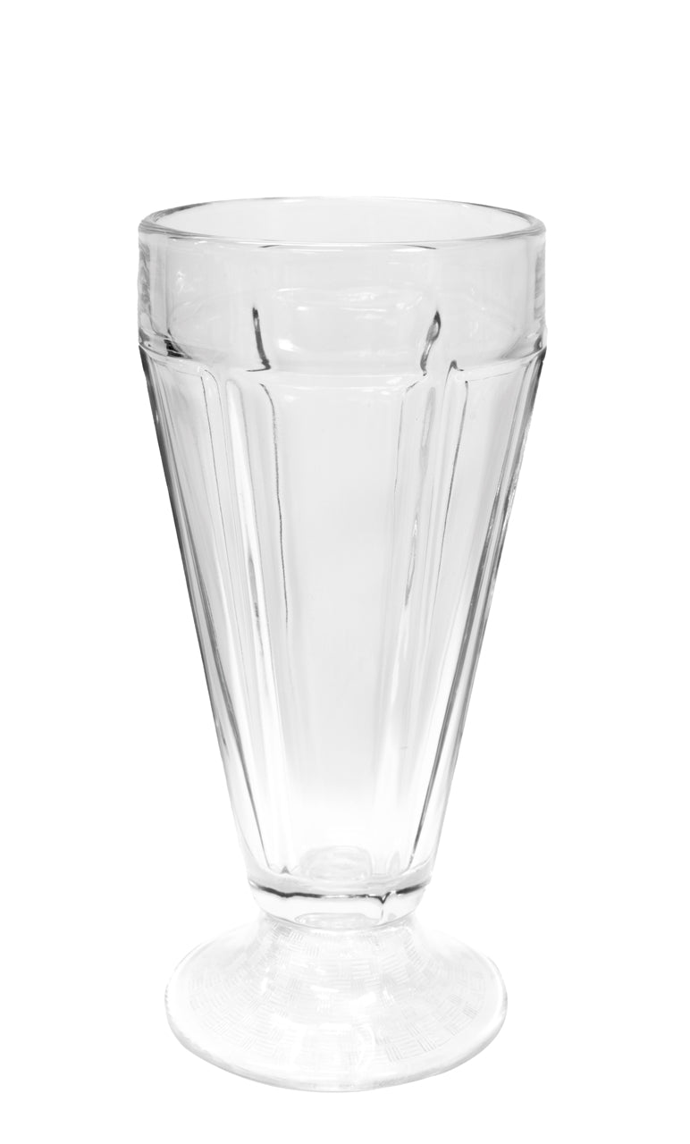 Sundae 11.5oz multi-sided footed clear glass